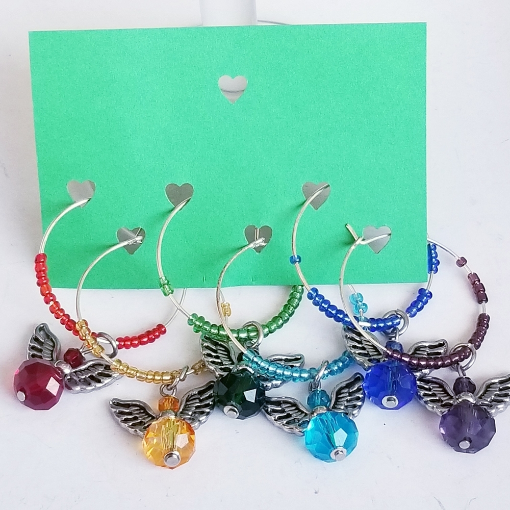 ANGELS Wine Glass Charms
